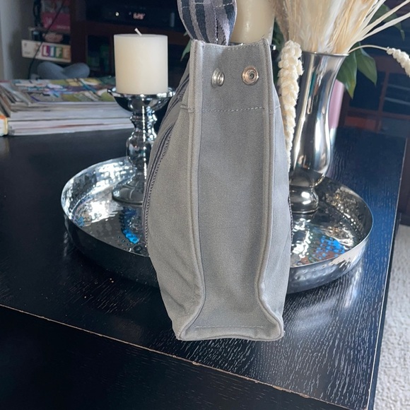 Hermes Paris Fourre Tout Grey Cotton Canvas Small Tote Bag - Picture 4 of 11